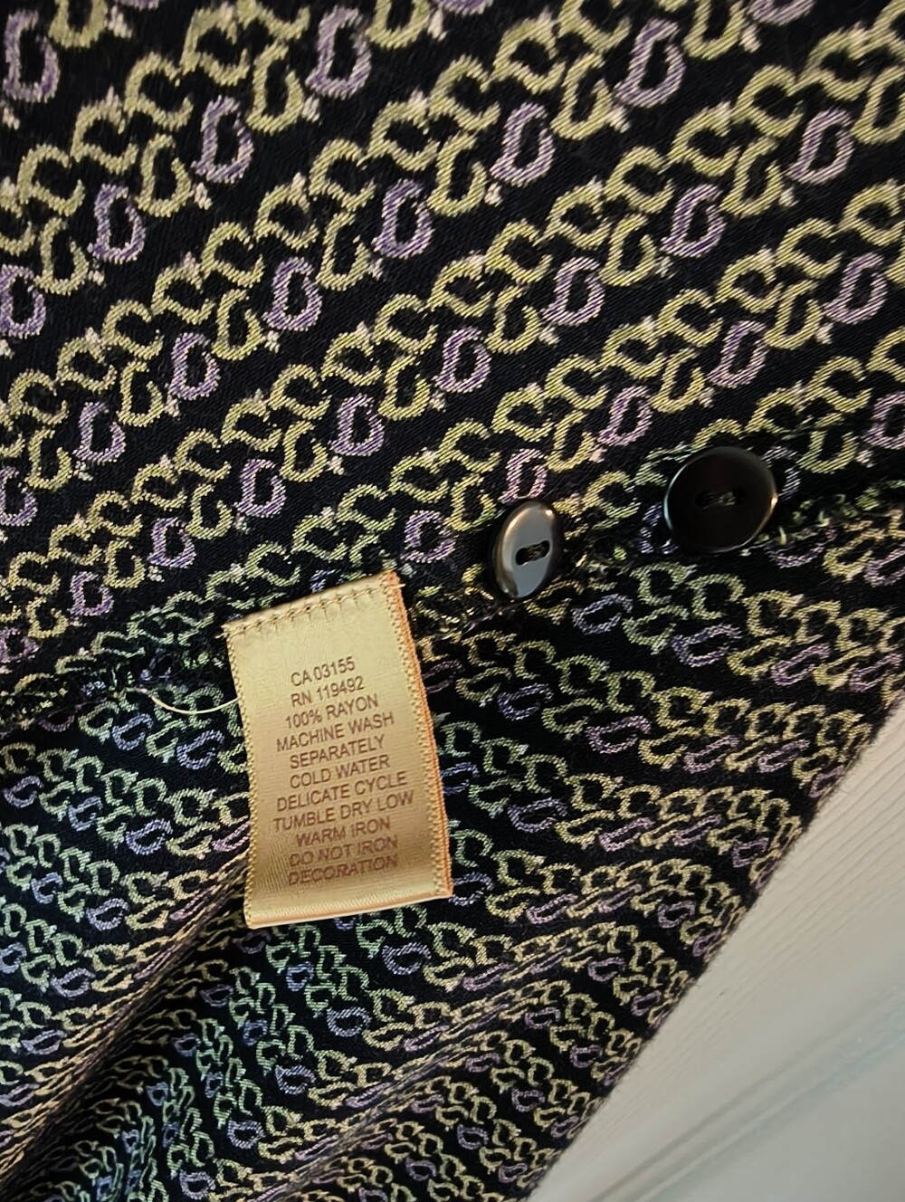 VINTAGE April Cornell Shirt Dress, Women's XL: REPAIRED - Ships Free, Price Firm - Picture 7 of 11